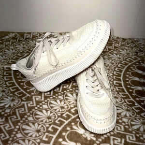 LaSheelah Woven Wedge Sneakers Sz 9